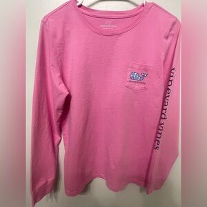 Vineyard Vines Adult M Pink Long Sleeve Shirt